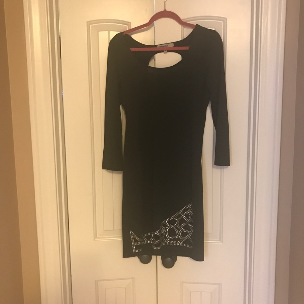 Black cocktail dress